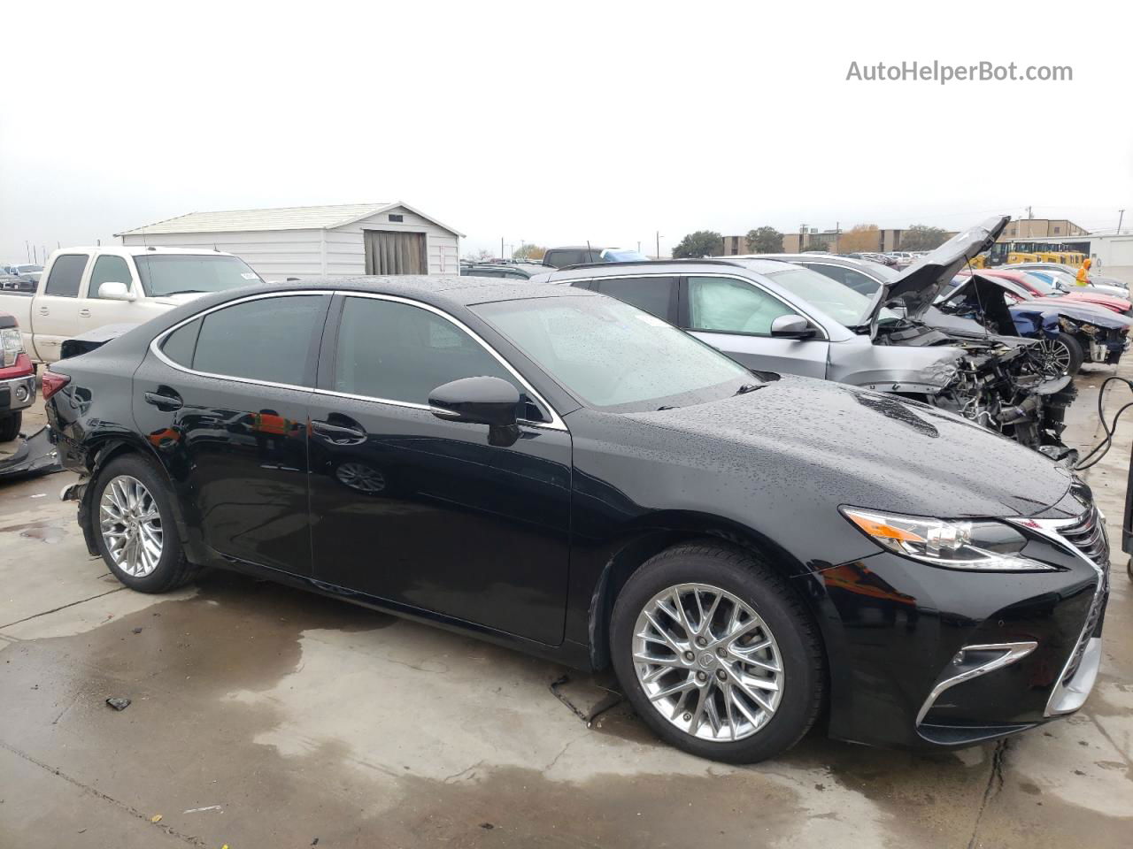 2016 Lexus Es 350 Черный vin: 58ABK1GG6GU035421