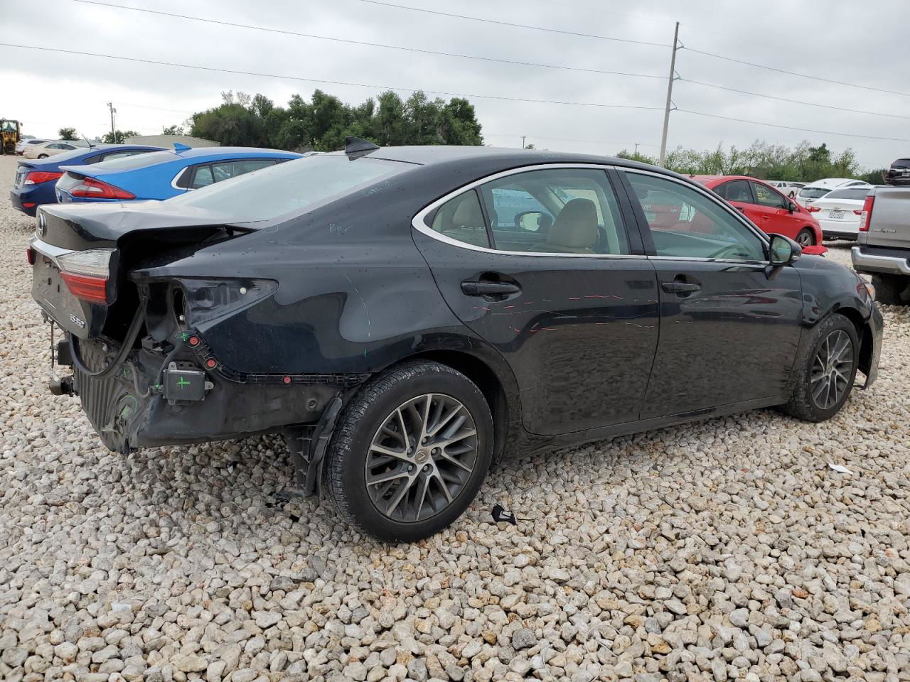 2017 Lexus Es 350 Black vin: 58ABK1GG6HU040832