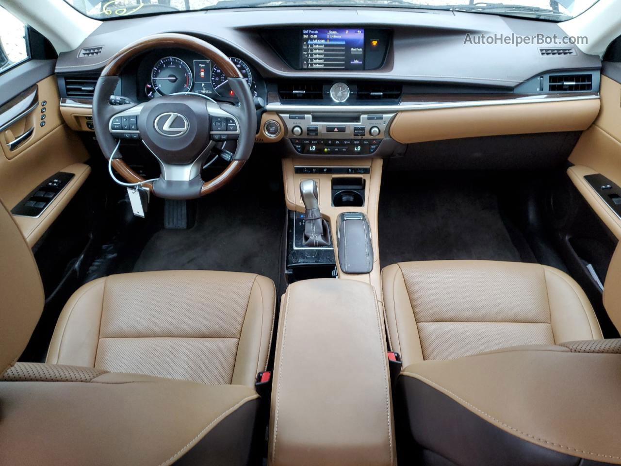 2017 Lexus Es 350 Черный vin: 58ABK1GG6HU040832