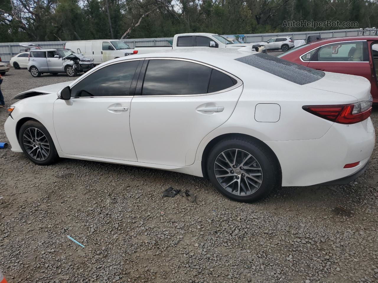 2017 Lexus Es 350 White vin: 58ABK1GG6HU054147