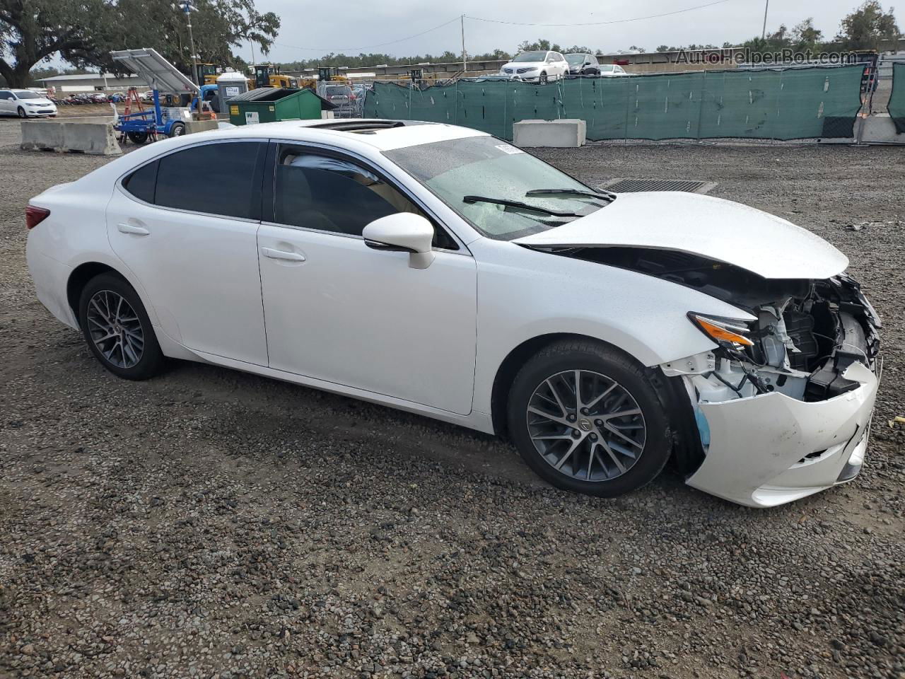 2017 Lexus Es 350 White vin: 58ABK1GG6HU054147