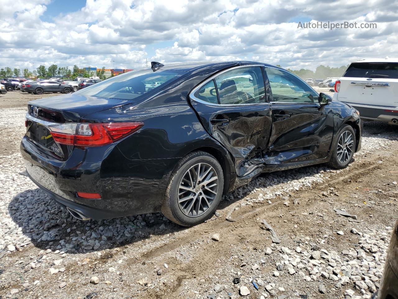 2017 Lexus Es 350 Black vin: 58ABK1GG6HU054665