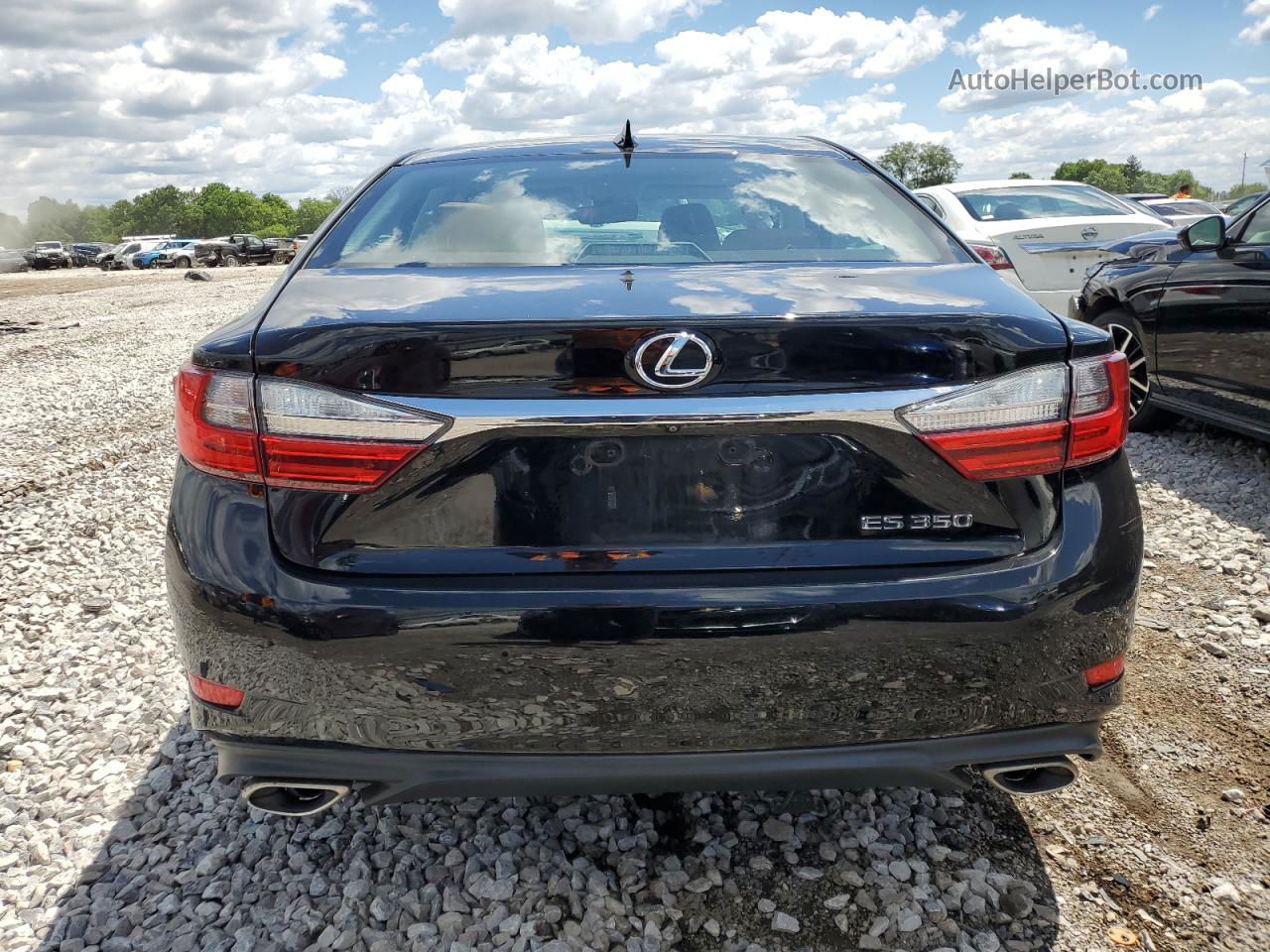 2017 Lexus Es 350 Black vin: 58ABK1GG6HU054665