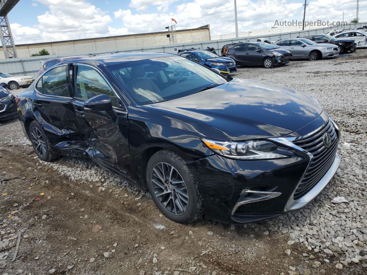 2017 Lexus Es 350 Black vin: 58ABK1GG6HU054665