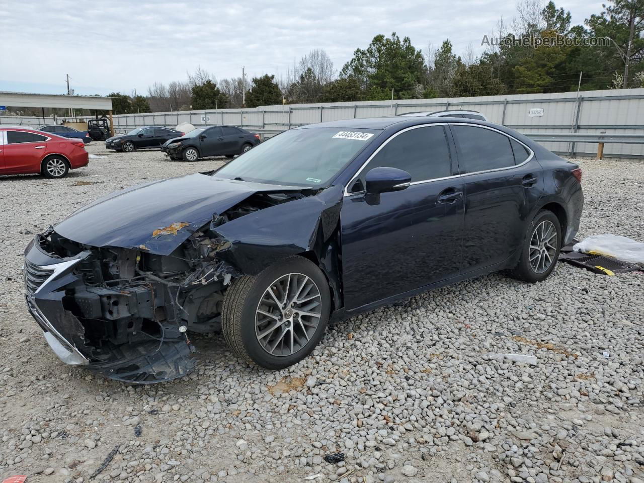 2017 Lexus Es 350 Синий vin: 58ABK1GG6HU061549