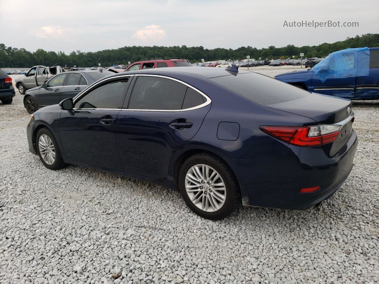 2018 Lexus Es 350 Blue vin: 58ABK1GG6JU081497