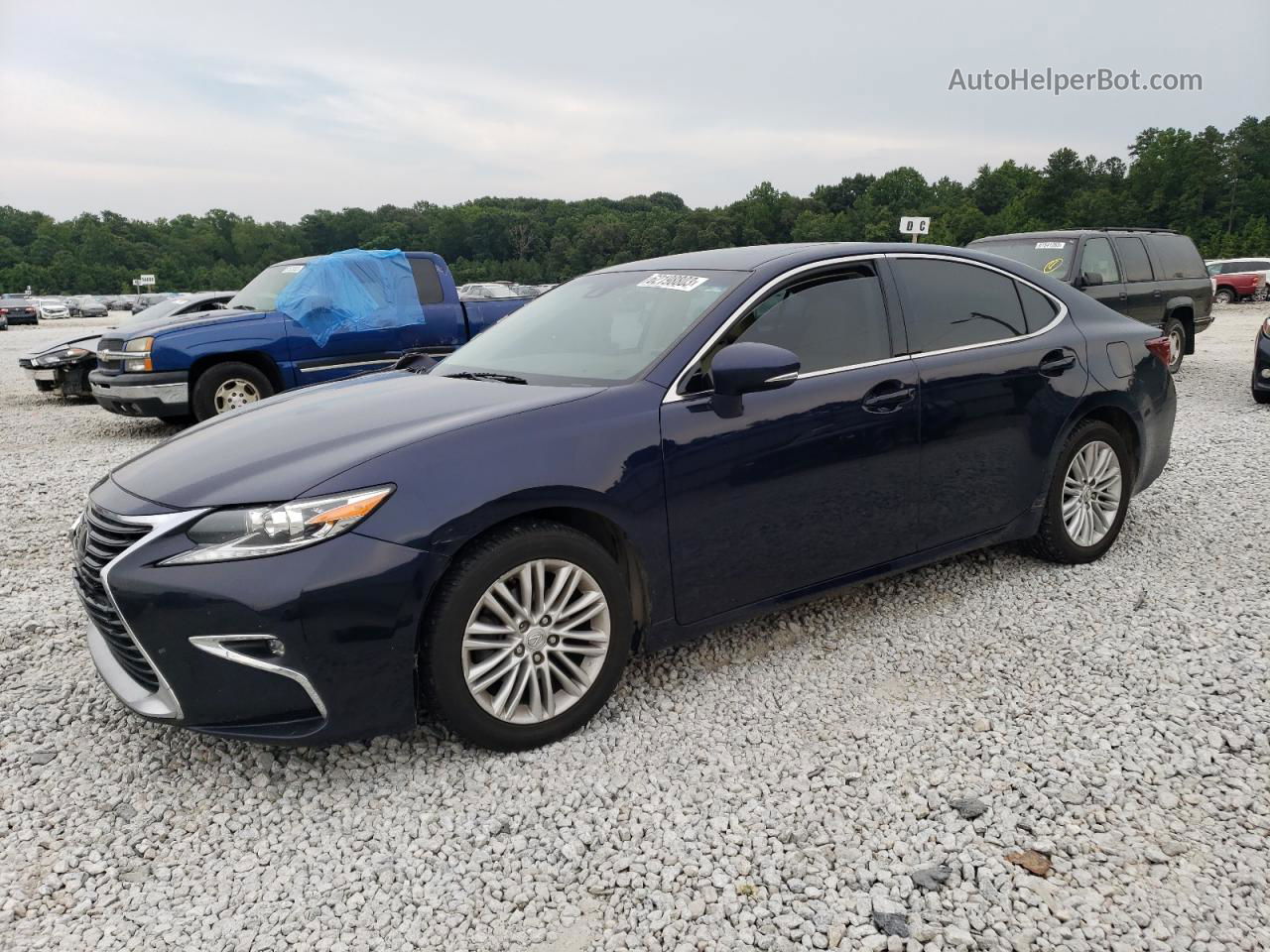 2018 Lexus Es 350 Синий vin: 58ABK1GG6JU081497