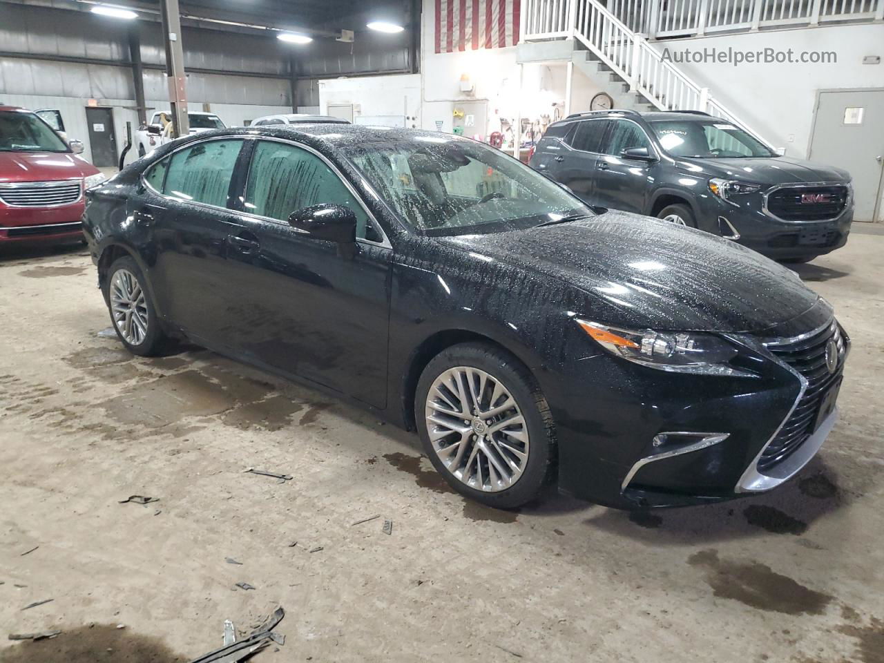 2018 Lexus Es 350 Черный vin: 58ABK1GG6JU084531