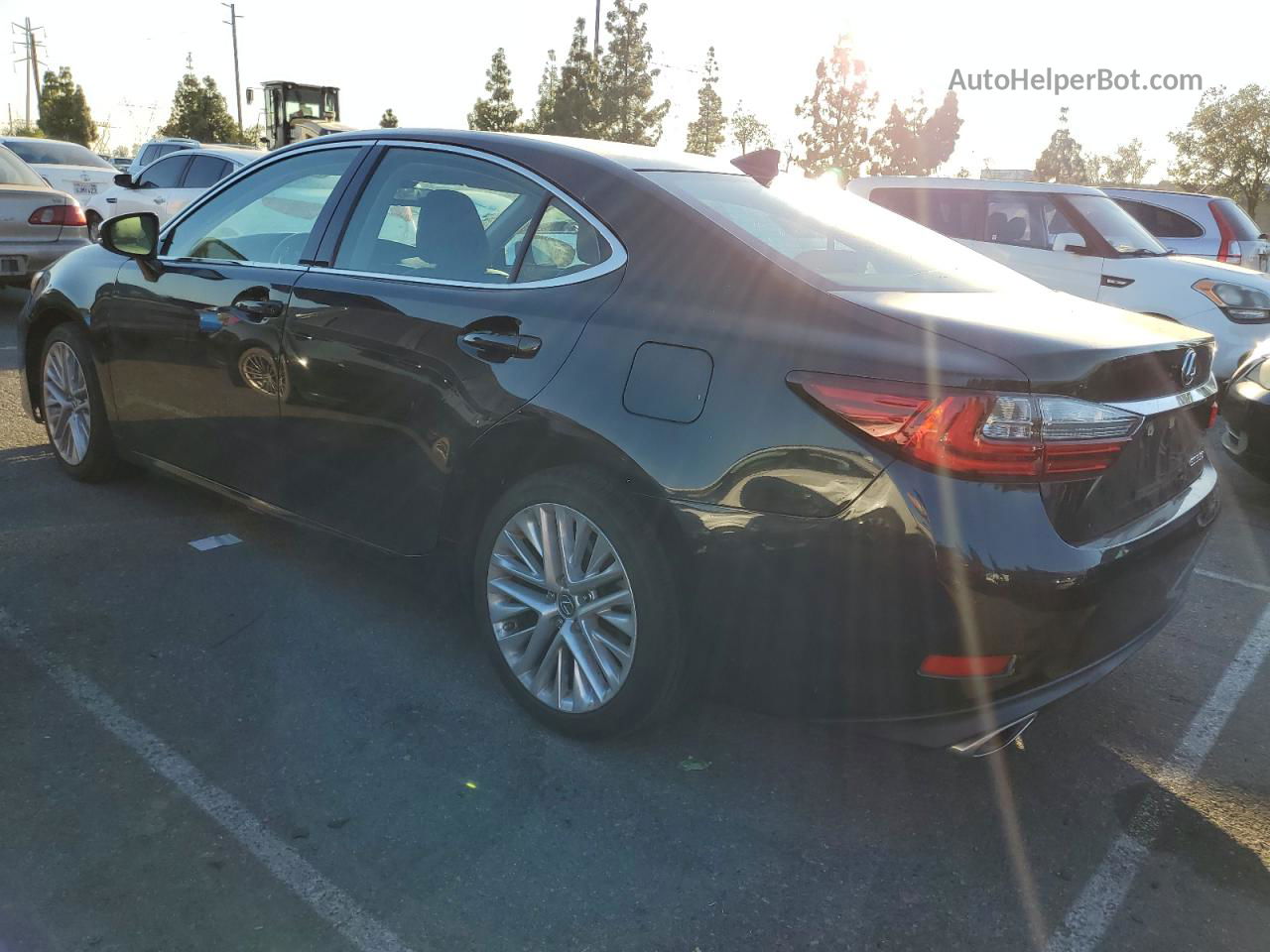 2018 Lexus Es 350 Black vin: 58ABK1GG6JU088403