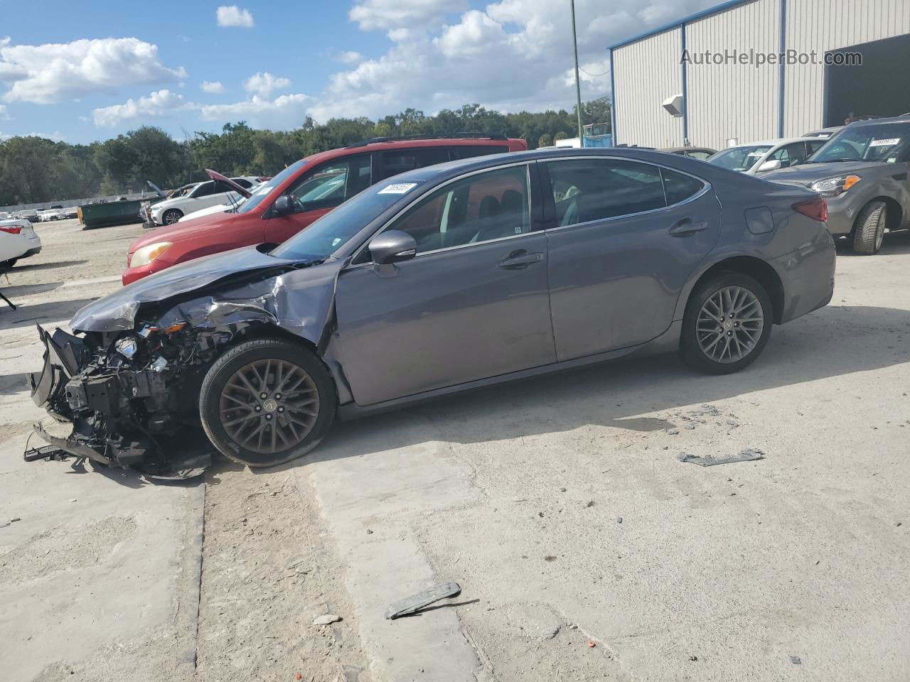 2018 Lexus Es 350 Charcoal vin: 58ABK1GG6JU099272