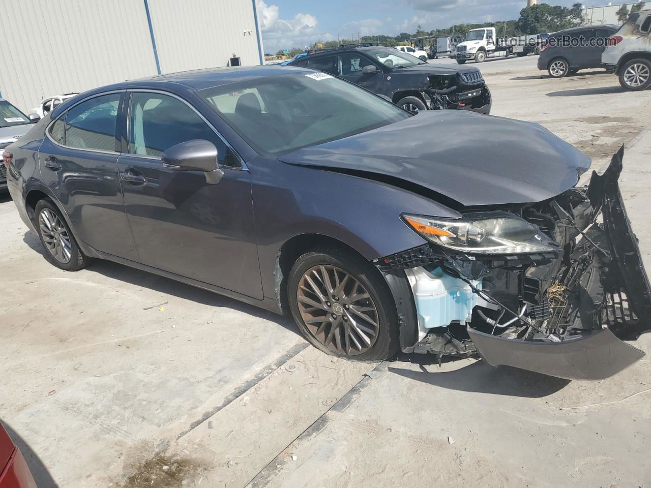 2018 Lexus Es 350 Charcoal vin: 58ABK1GG6JU099272