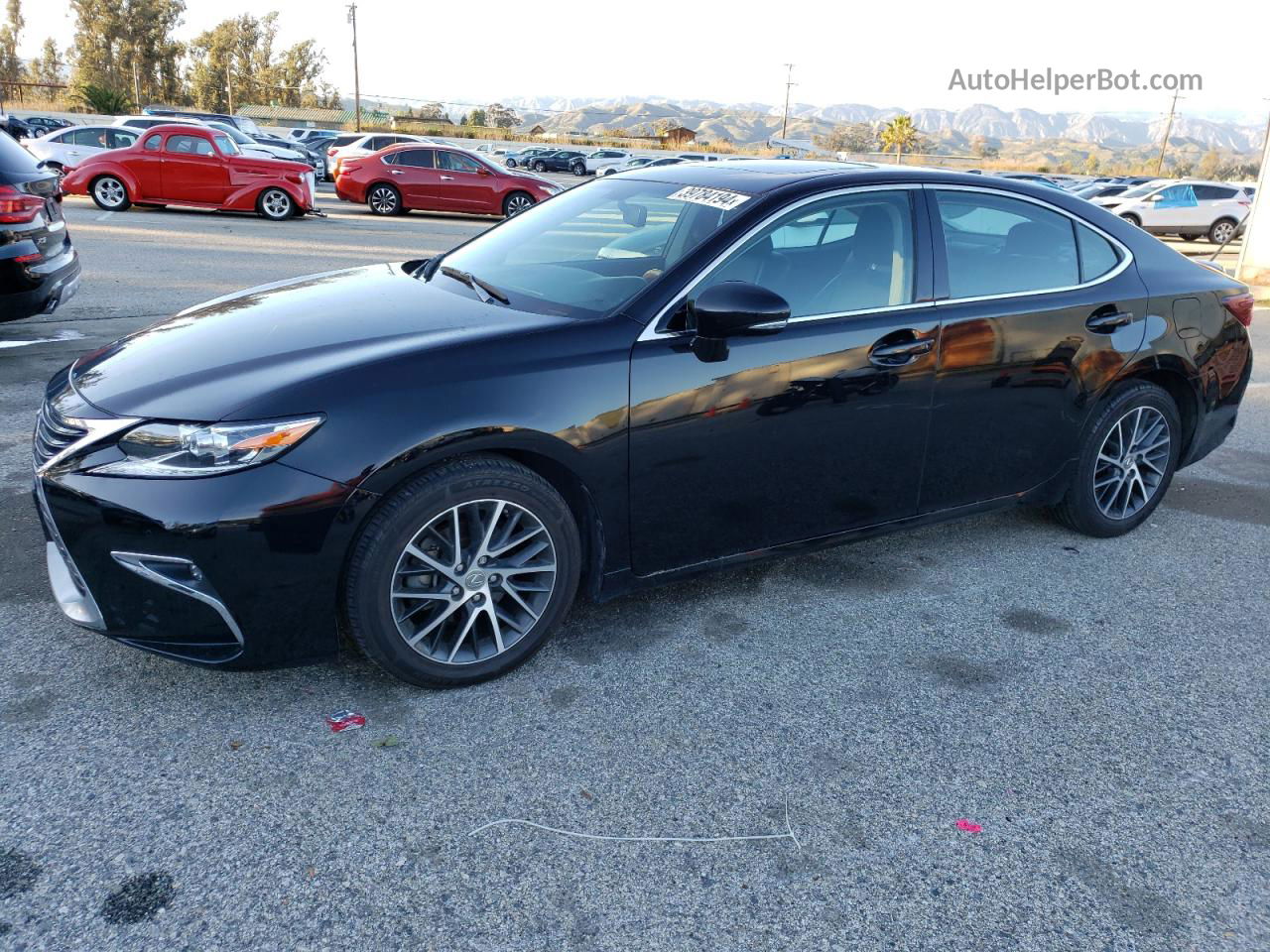 2016 Lexus Es 350 Black vin: 58ABK1GG7GU005408