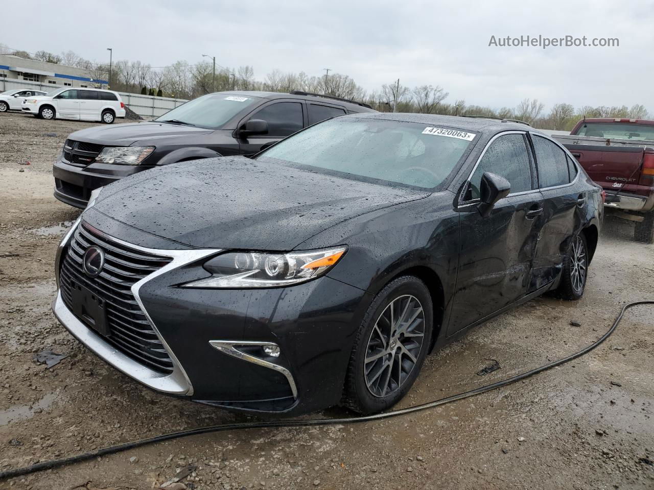 2016 Lexus Es 350 Black vin: 58ABK1GG7GU006638