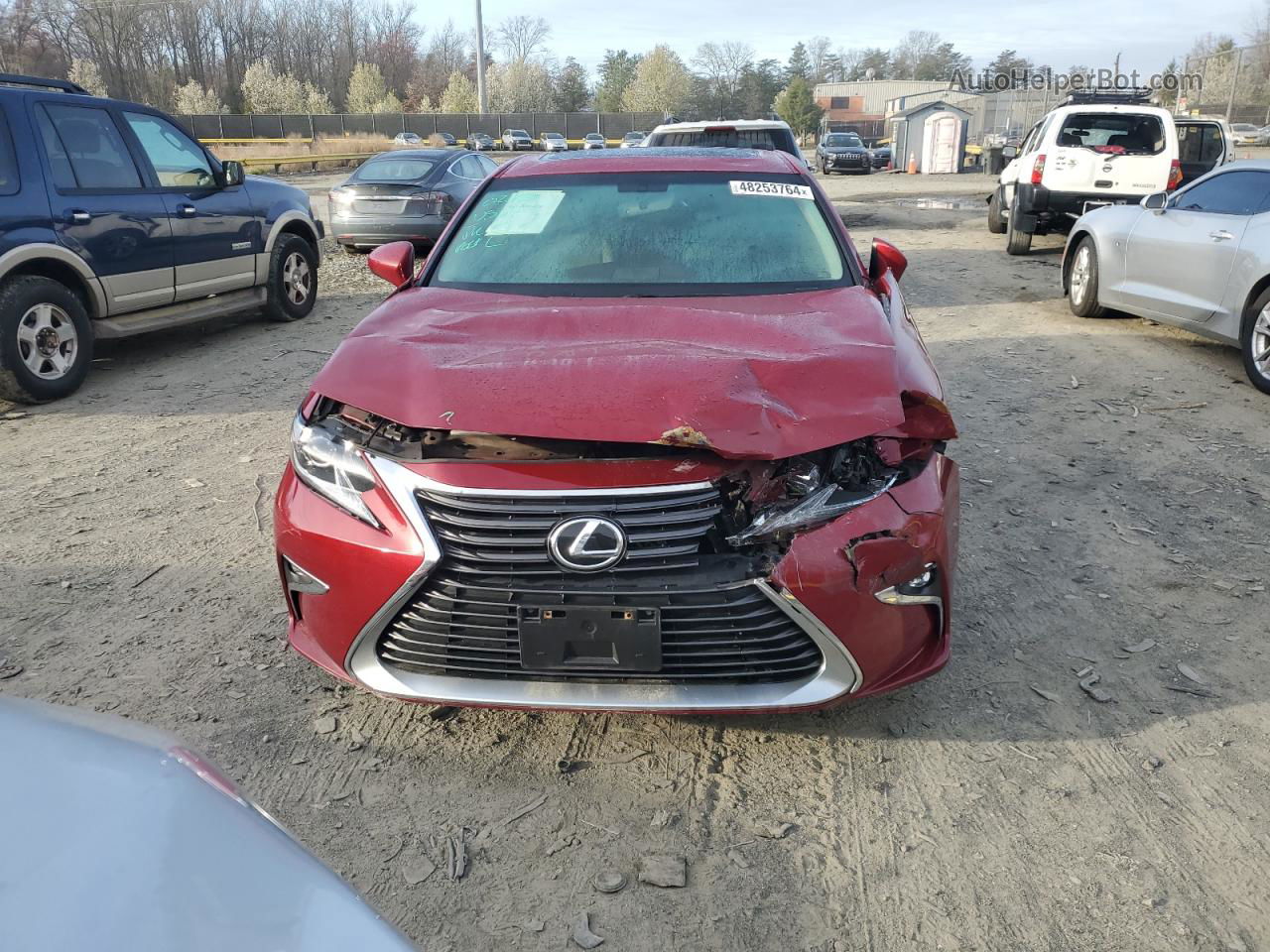 2016 Lexus Es 350 Burgundy vin: 58ABK1GG7GU009992