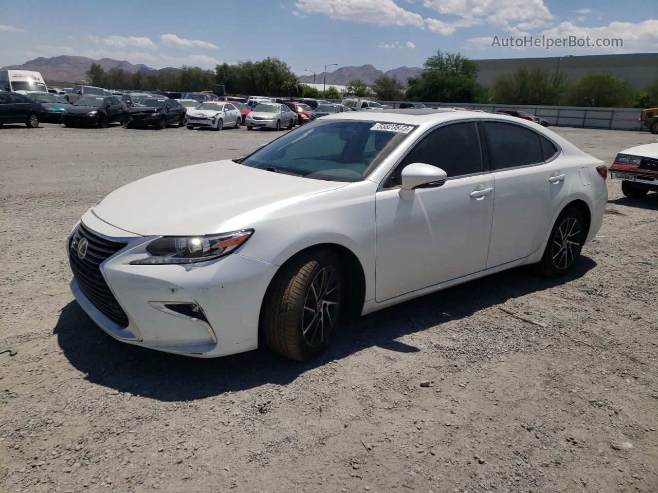 2016 Lexus Es 350 White vin: 58ABK1GG7GU012729