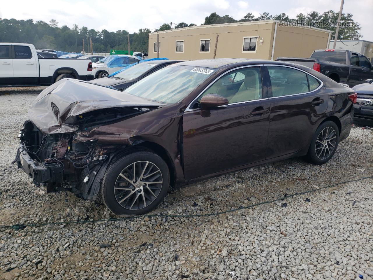 2016 Lexus Es 350 Burgundy vin: 58ABK1GG7GU023147