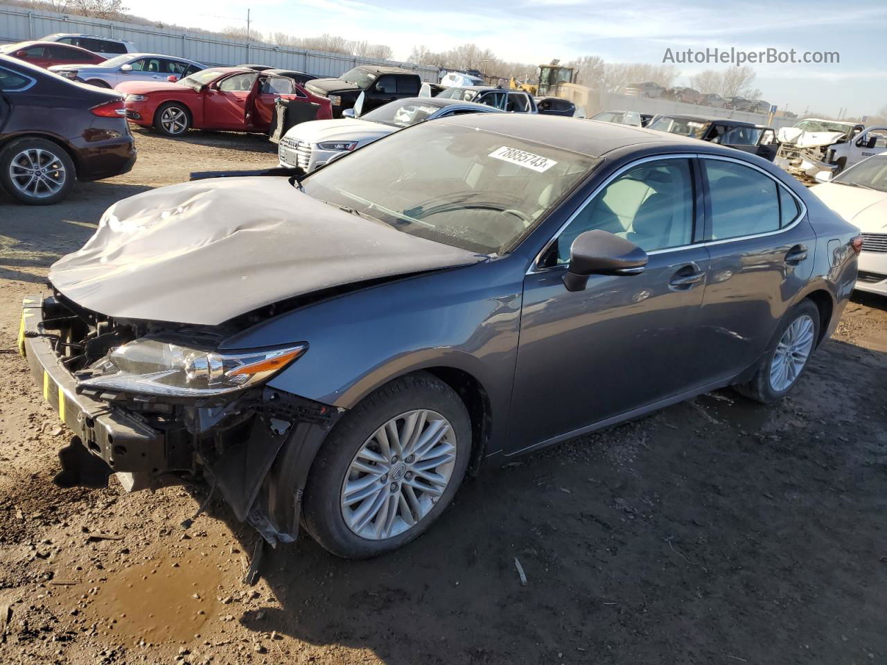 2017 Lexus Es 350 Gray vin: 58ABK1GG7HU037759