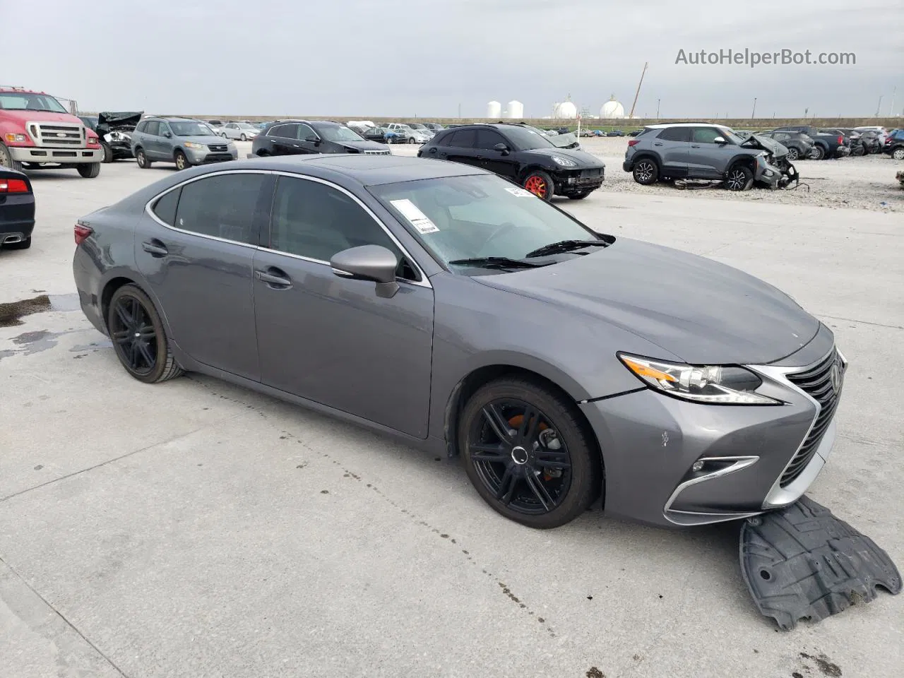 2017 Lexus Es 350 Charcoal vin: 58ABK1GG7HU040998