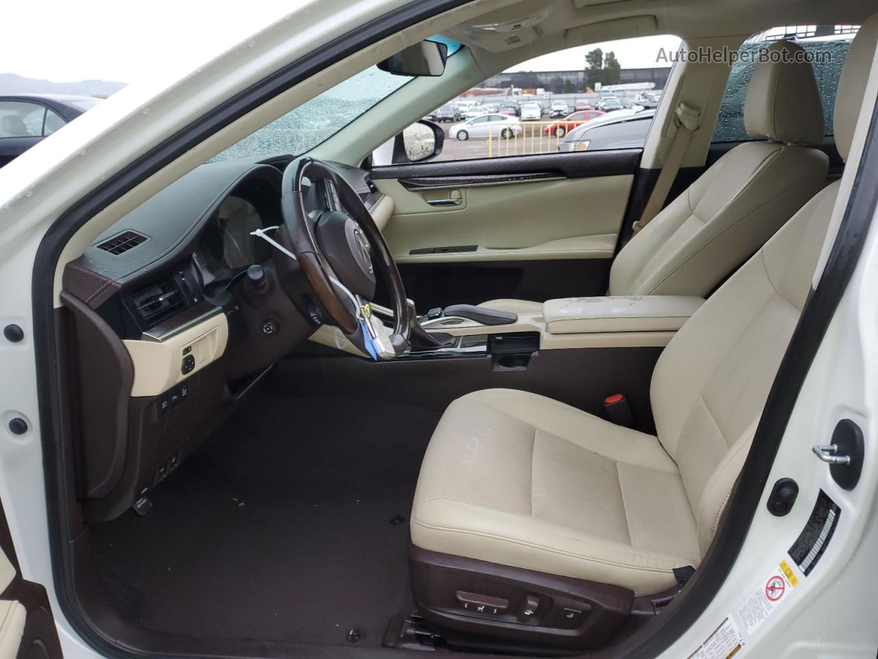 2017 Lexus Es 350 White vin: 58ABK1GG7HU065206