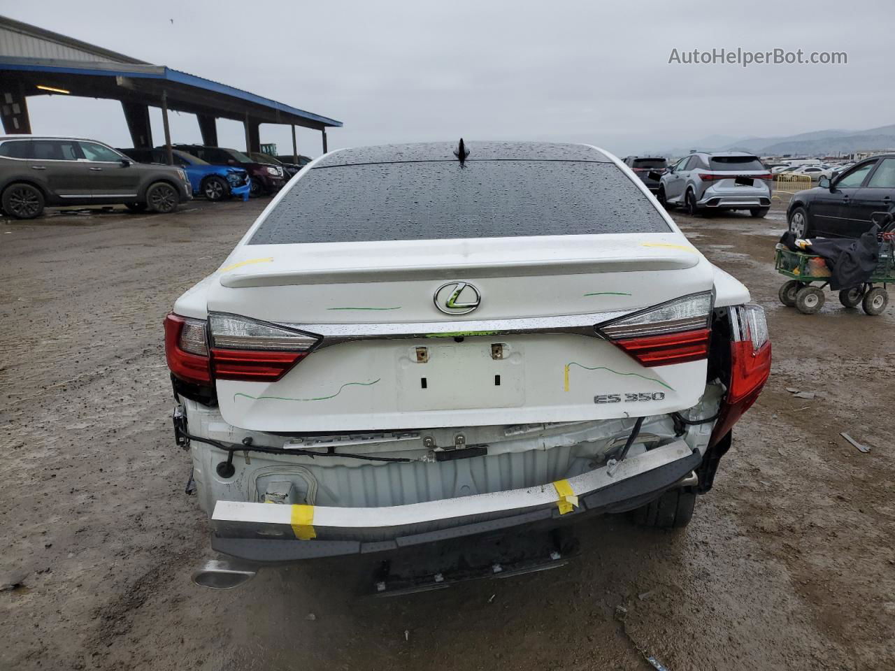 2017 Lexus Es 350 White vin: 58ABK1GG7HU065206
