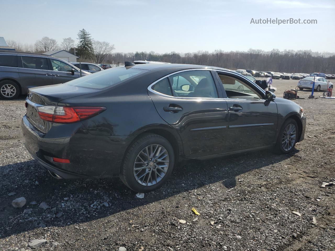 2018 Lexus Es 350 Black vin: 58ABK1GG7JU081802