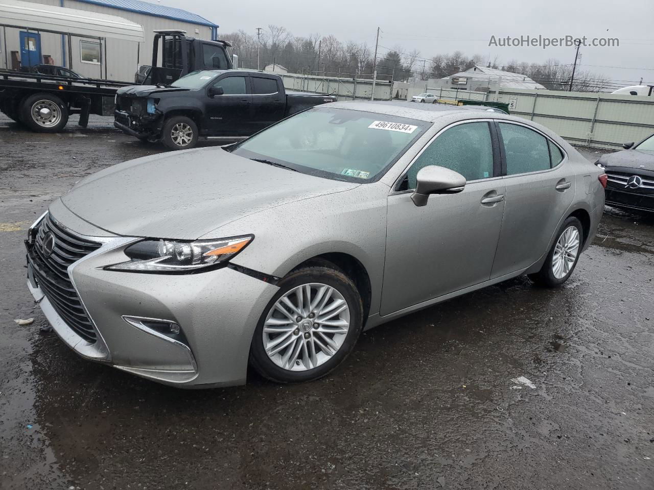 2018 Lexus Es 350 Silver vin: 58ABK1GG7JU083033