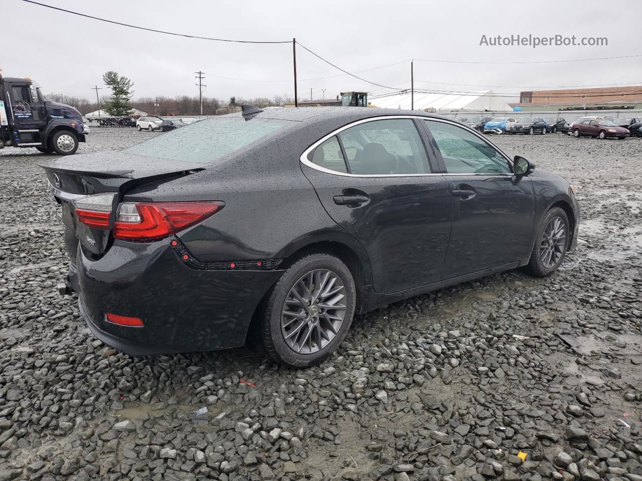 2018 Lexus Es 350 Black vin: 58ABK1GG7JU085106