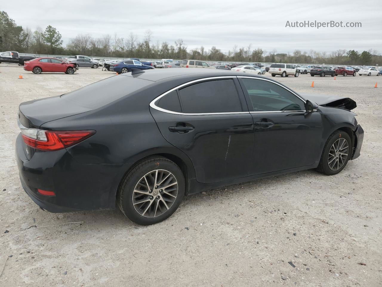 2018 Lexus Es 350 Black vin: 58ABK1GG7JU087180