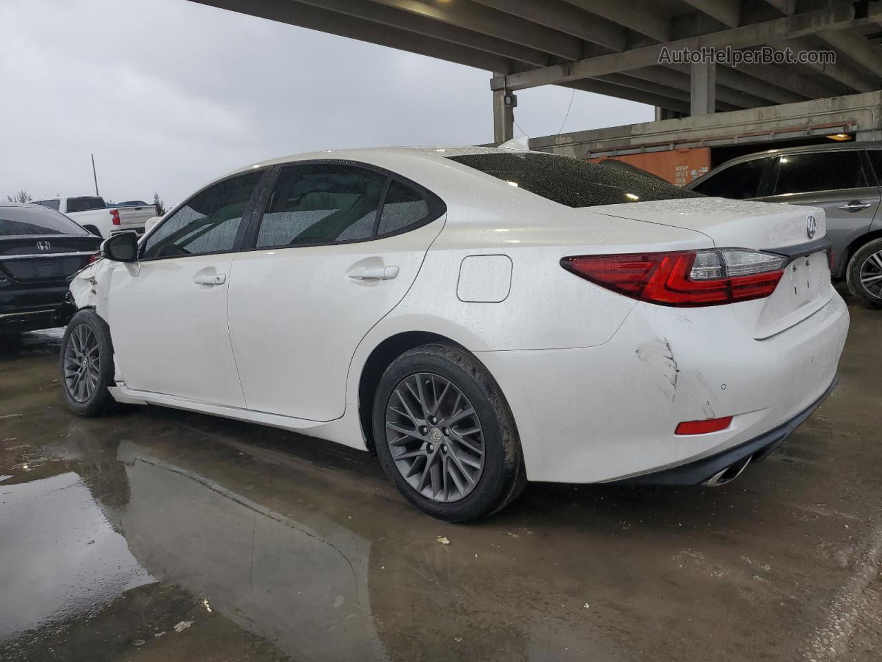 2018 Lexus Es 350 White vin: 58ABK1GG7JU089754