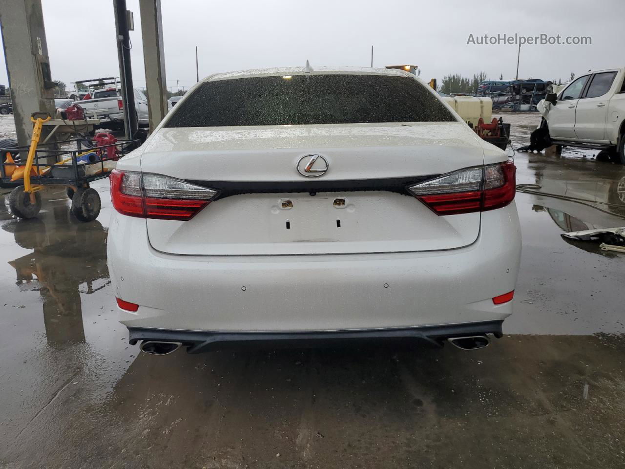 2018 Lexus Es 350 White vin: 58ABK1GG7JU089754