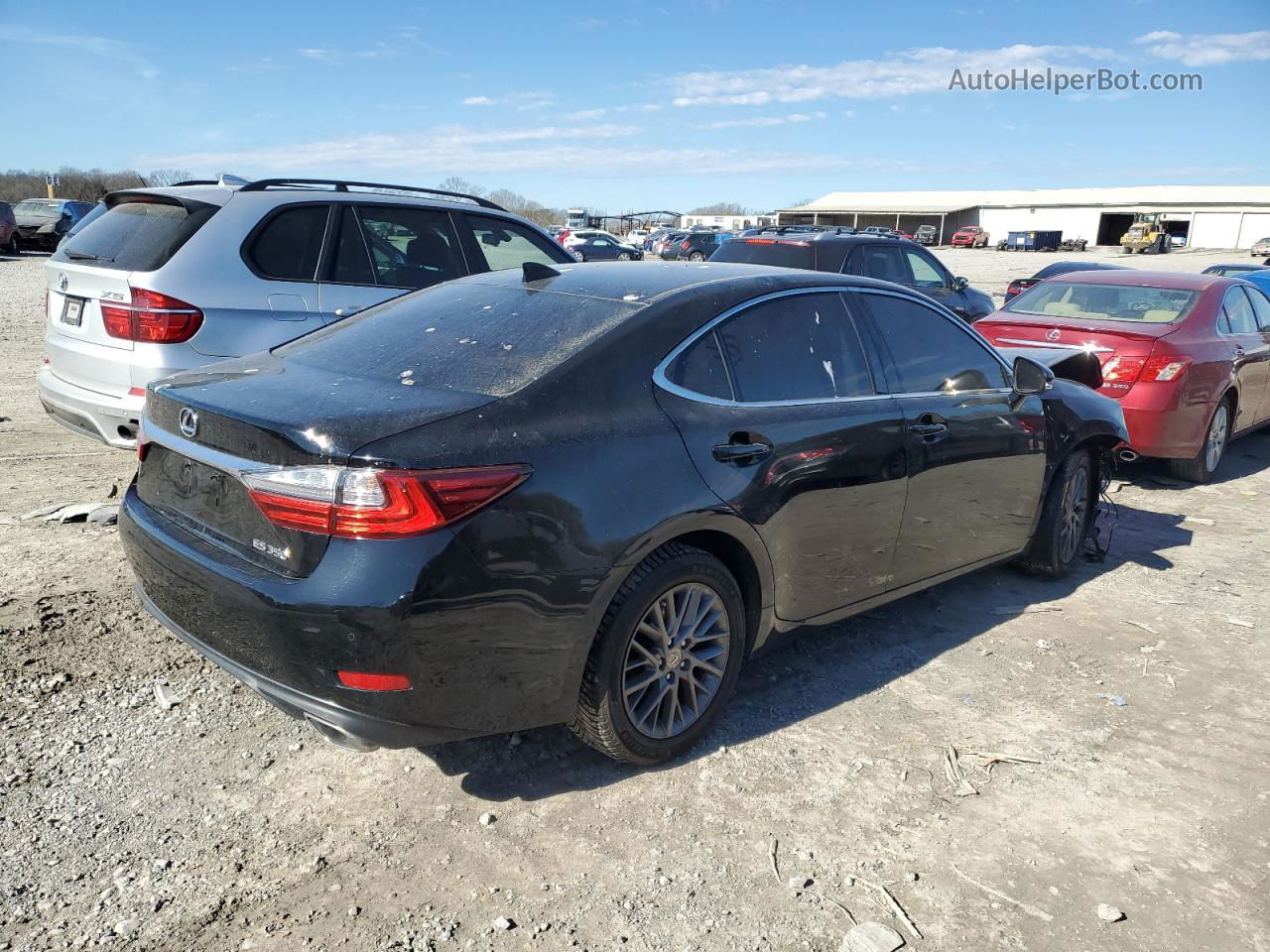 2018 Lexus Es 350 Black vin: 58ABK1GG7JU090628