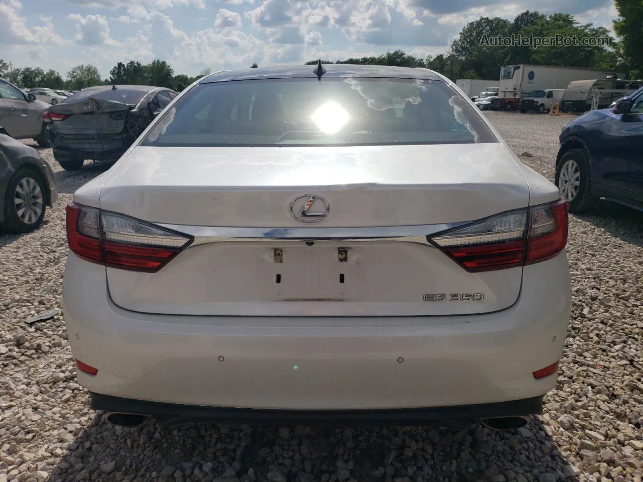 2018 Lexus Es 350 White vin: 58ABK1GG7JU101000