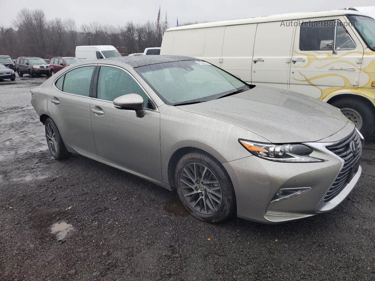 2018 Lexus Es 350 Silver vin: 58ABK1GG7JU103622