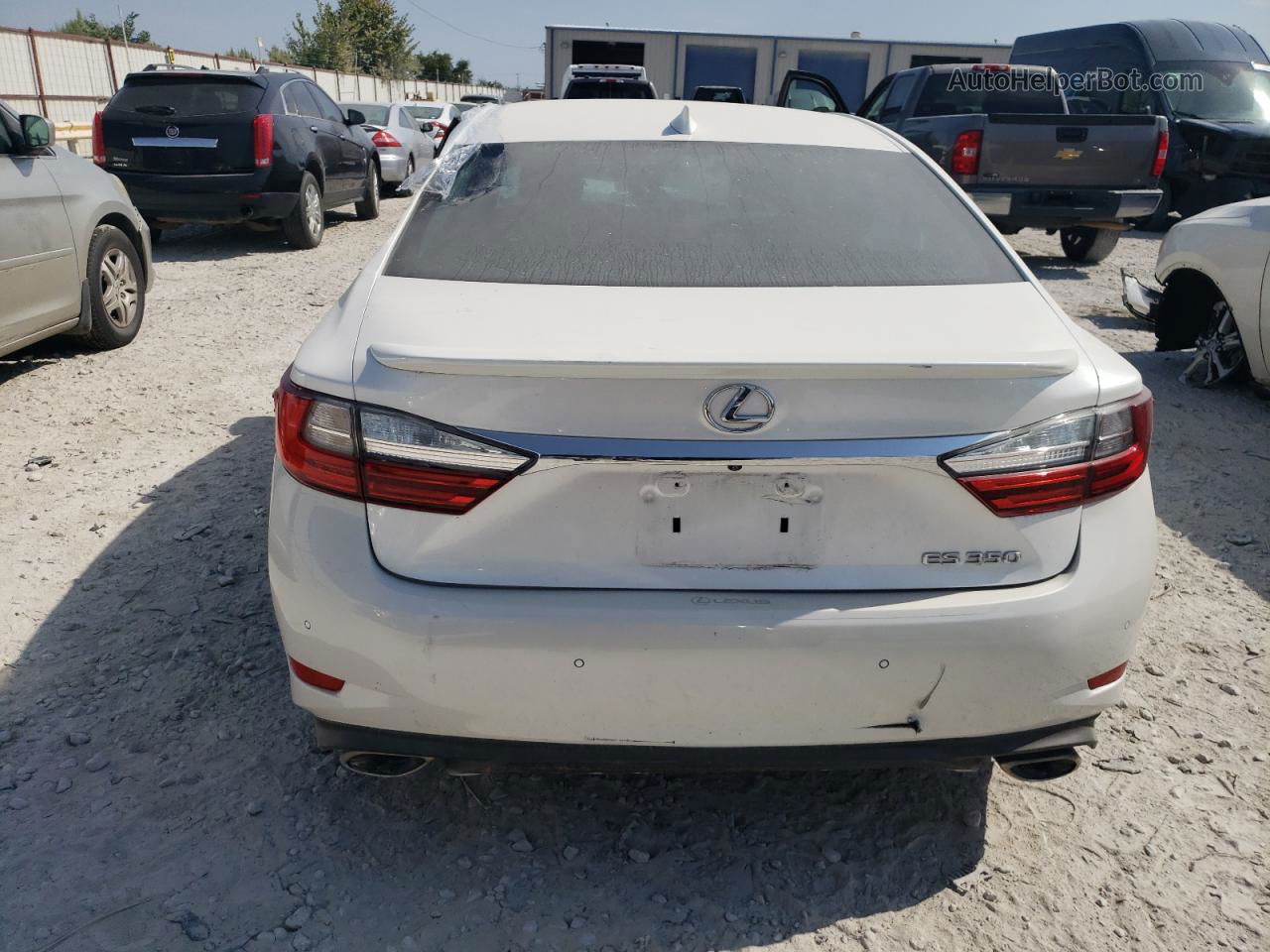 2018 Lexus Es 350 White vin: 58ABK1GG7JU104303