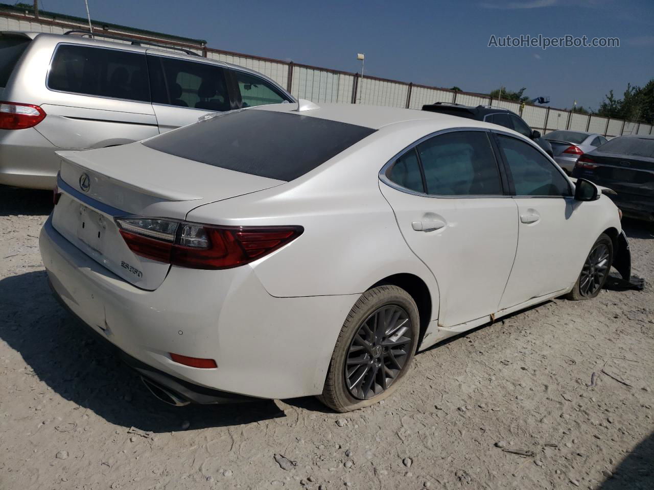 2018 Lexus Es 350 White vin: 58ABK1GG7JU104303