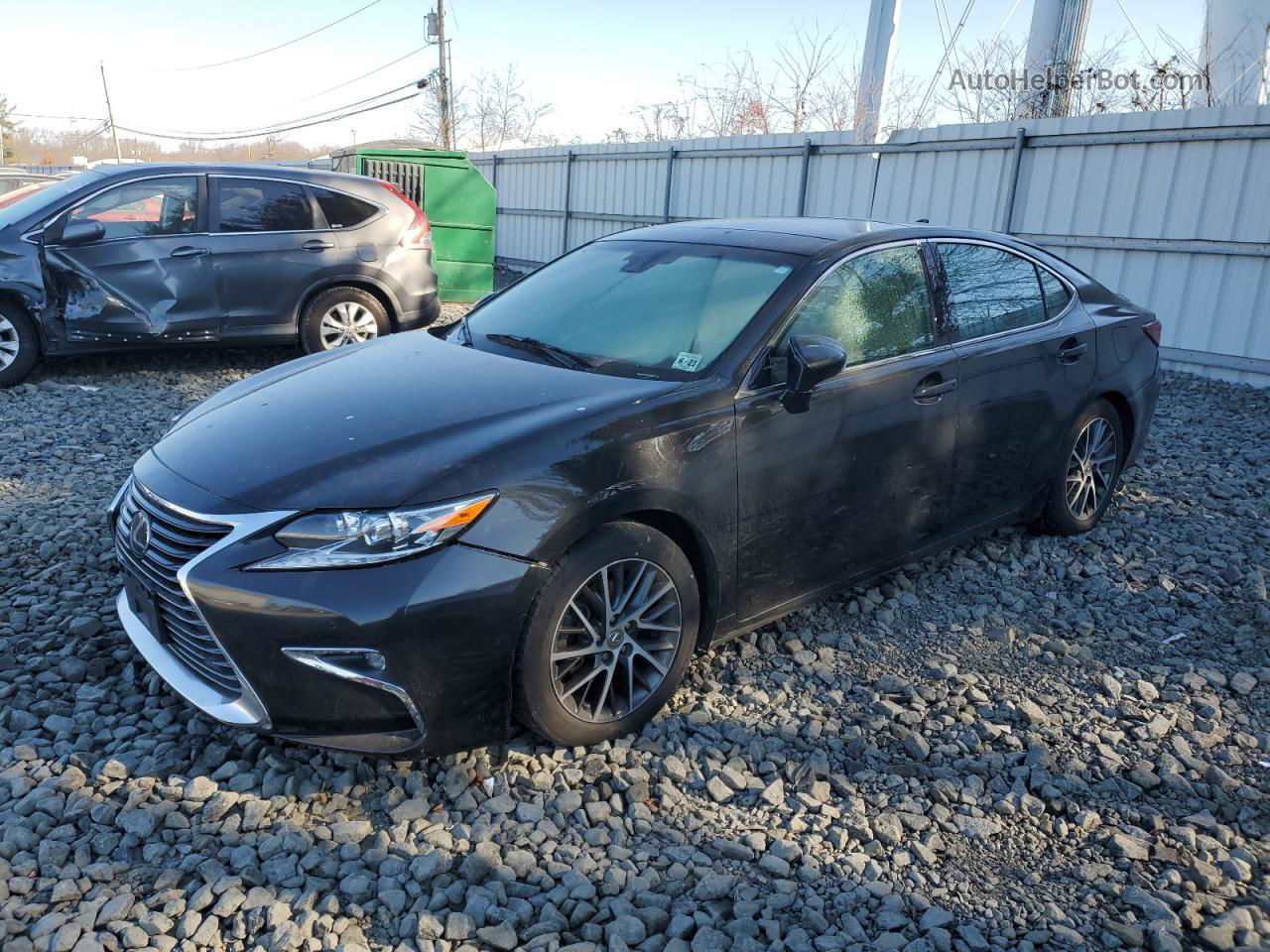 2018 Lexus Es 350 Черный vin: 58ABK1GG7JU105712