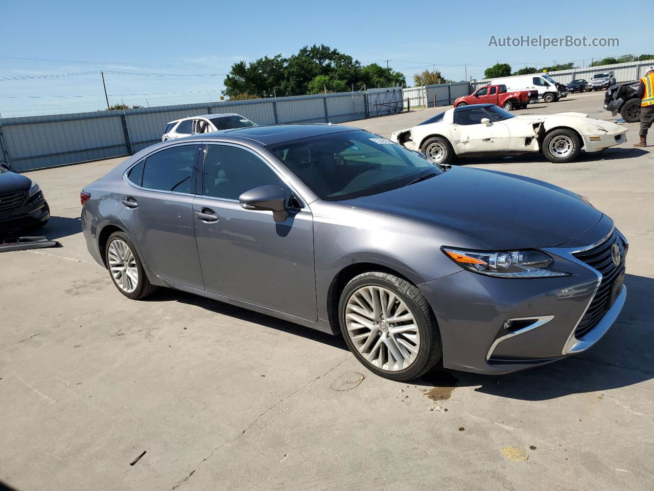 2016 Lexus Es 350 Charcoal vin: 58ABK1GG8GU010391