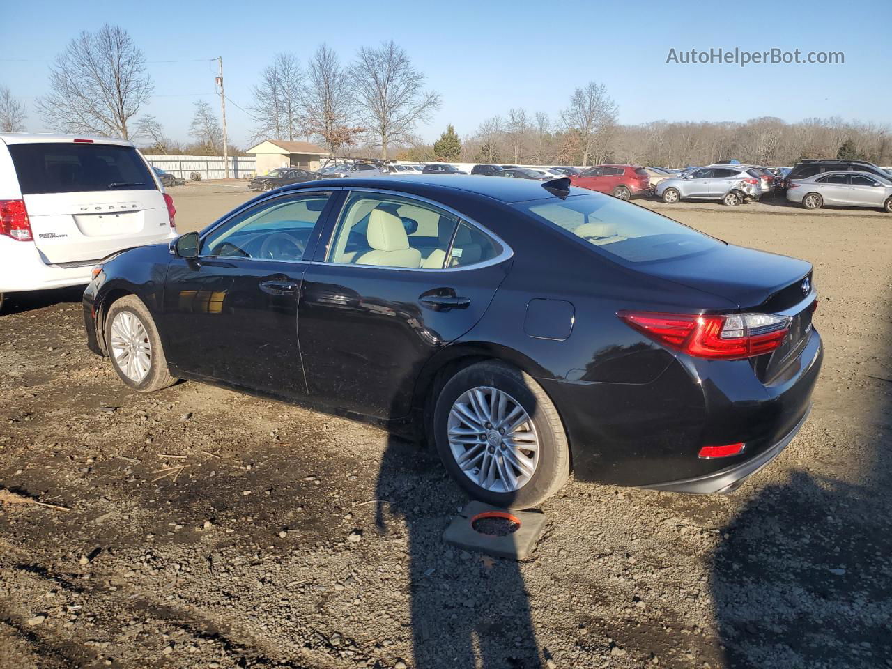 2016 Lexus Es 350 Black vin: 58ABK1GG8GU025215