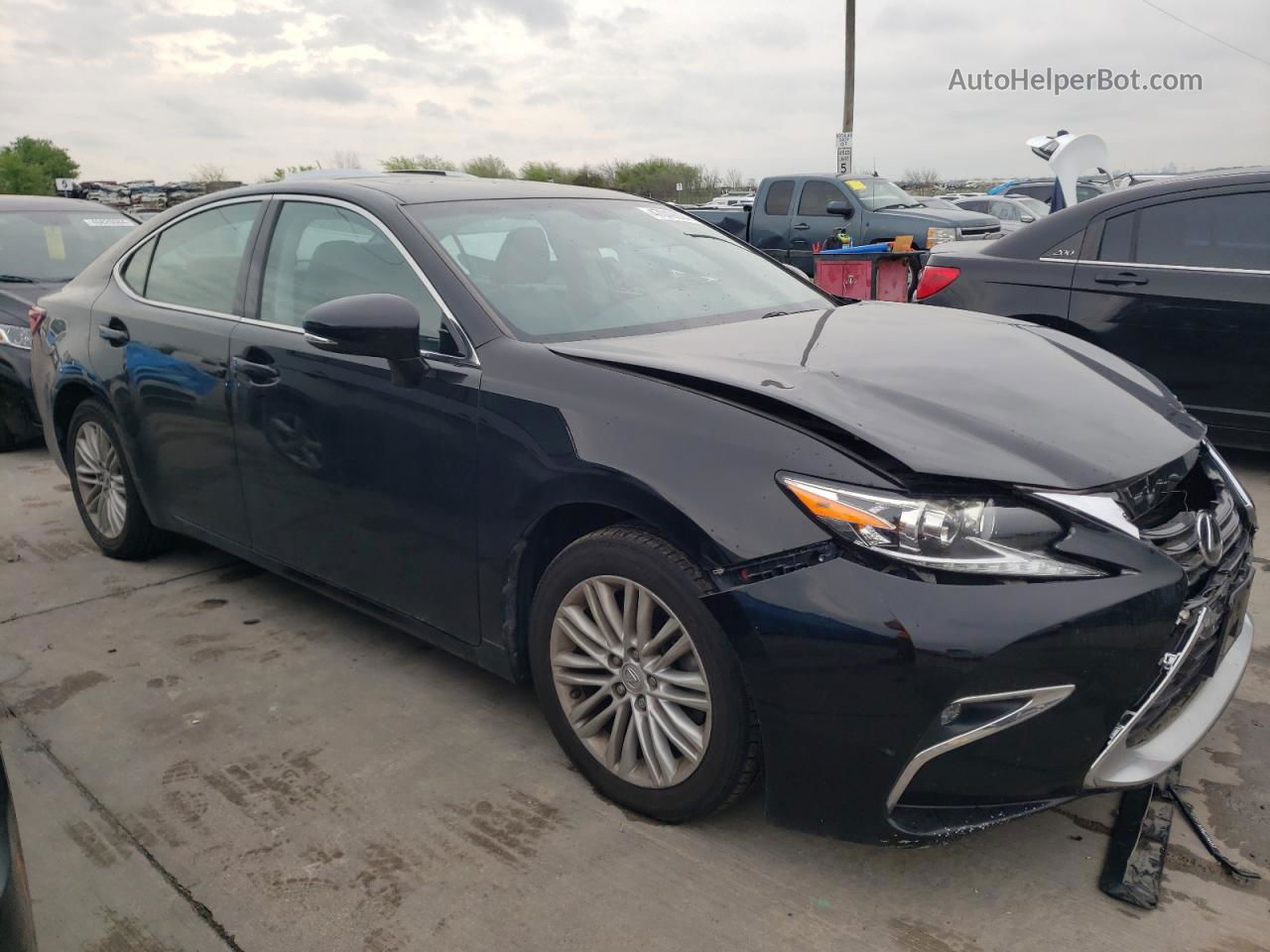 2016 Lexus Es 350 Black vin: 58ABK1GG8GU029488