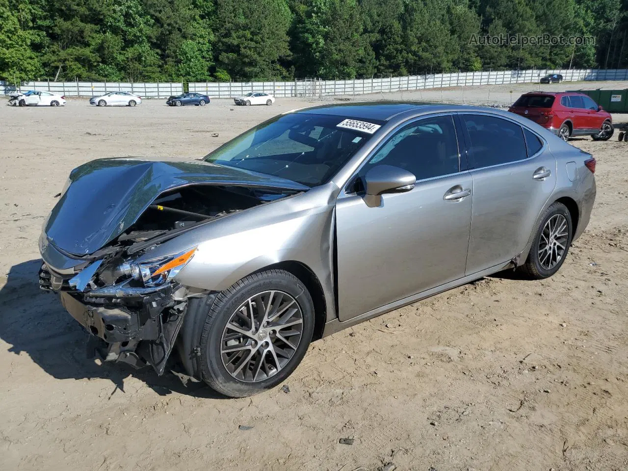 2016 Lexus Es 350 Silver vin: 58ABK1GG8GU033296