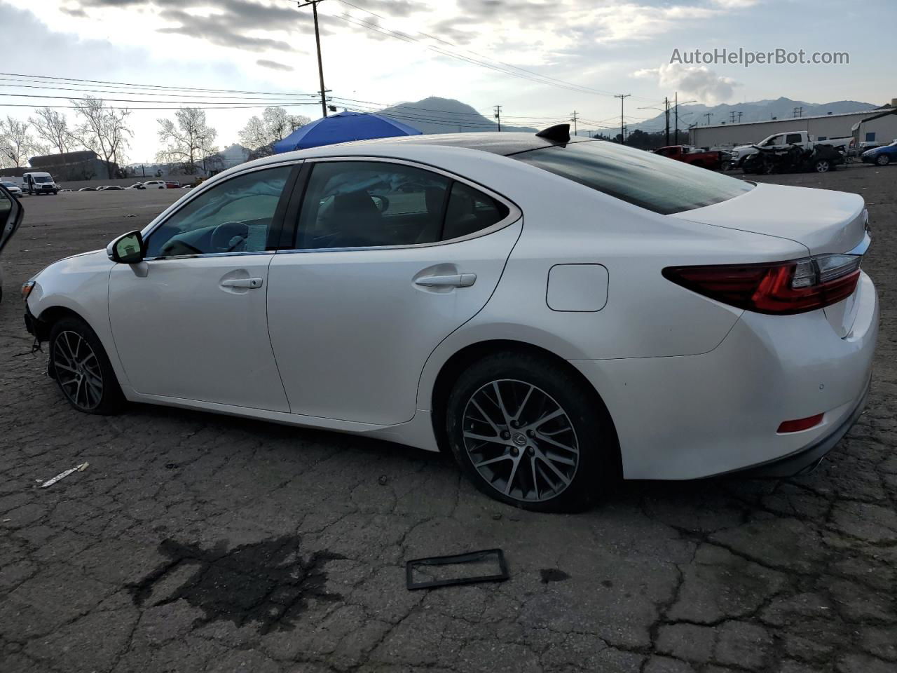 2017 Lexus Es 350 White vin: 58ABK1GG8HU060371