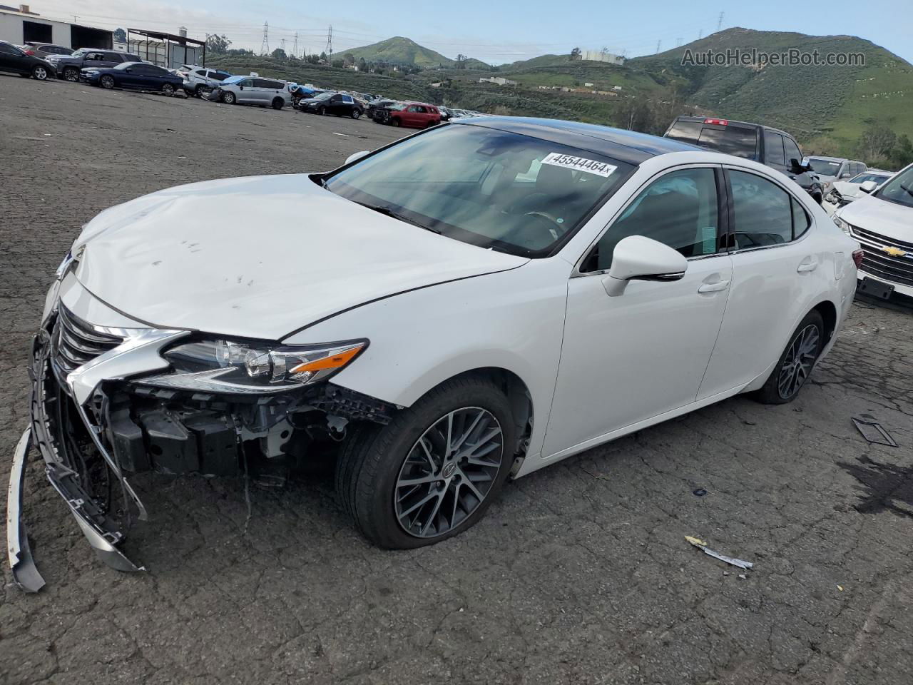 2017 Lexus Es 350 White vin: 58ABK1GG8HU060371