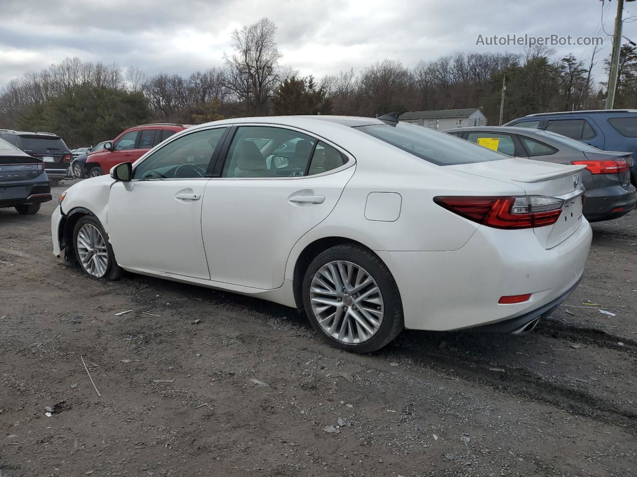 2017 Lexus Es 350 White vin: 58ABK1GG8HU060922