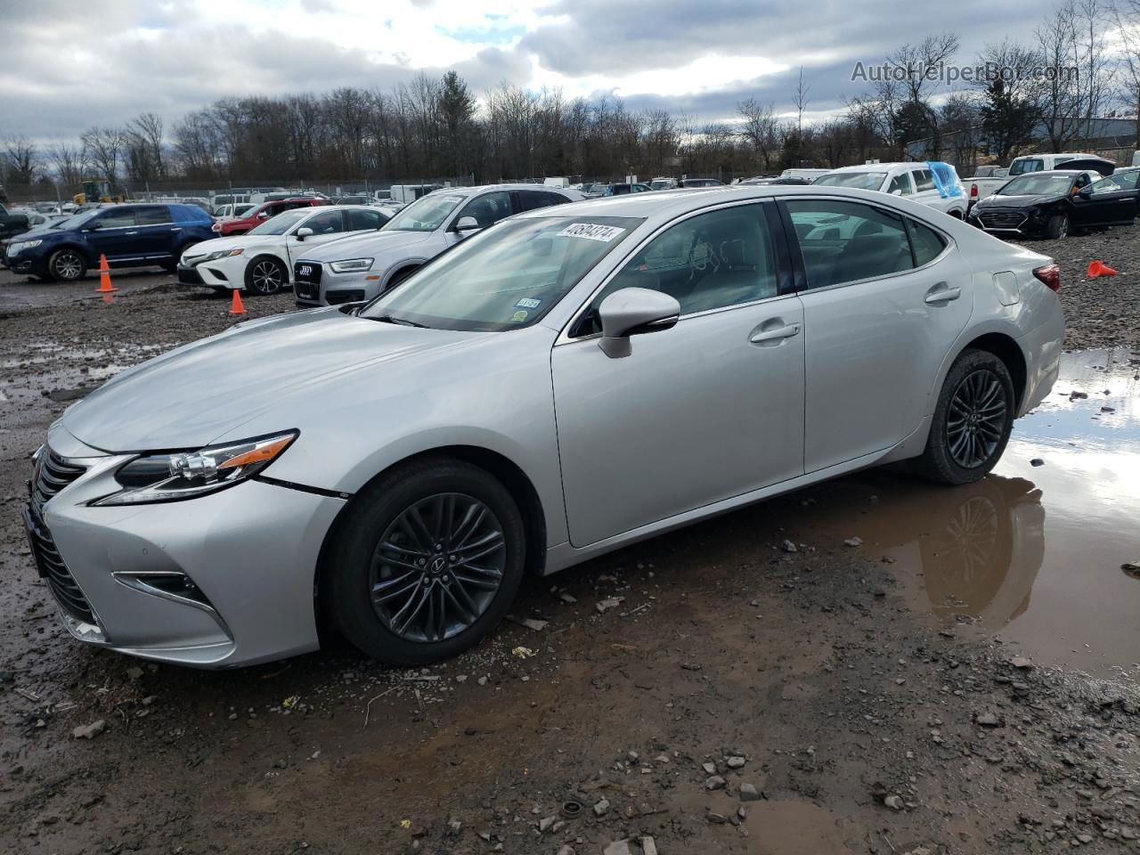 2017 Lexus Es 350 Серебряный vin: 58ABK1GG8HU074089