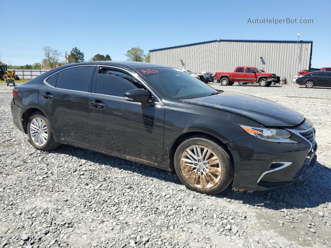 2017 Lexus Es 350 Black vin: 58ABK1GG8HU078854