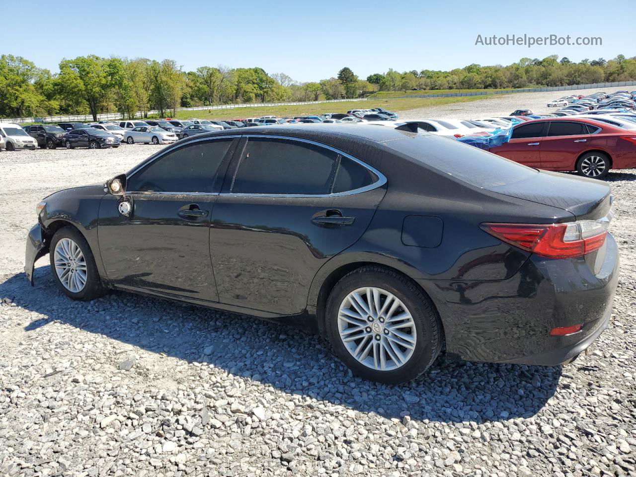 2017 Lexus Es 350 Черный vin: 58ABK1GG8HU078854