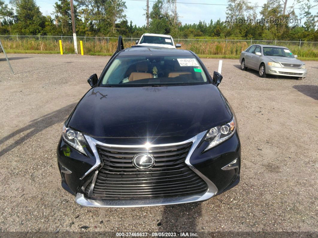 2018 Lexus Es 350 Black vin: 58ABK1GG8JU083526