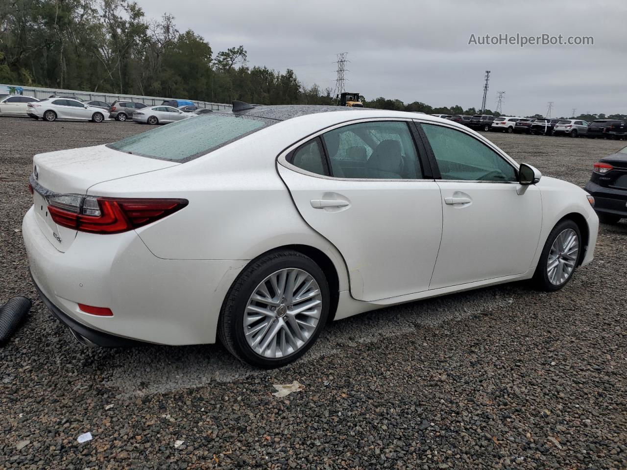 2018 Lexus Es 350 Белый vin: 58ABK1GG8JU085129