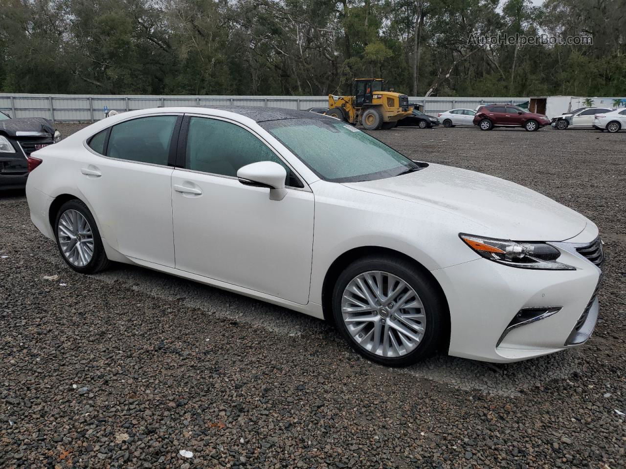 2018 Lexus Es 350 White vin: 58ABK1GG8JU085129