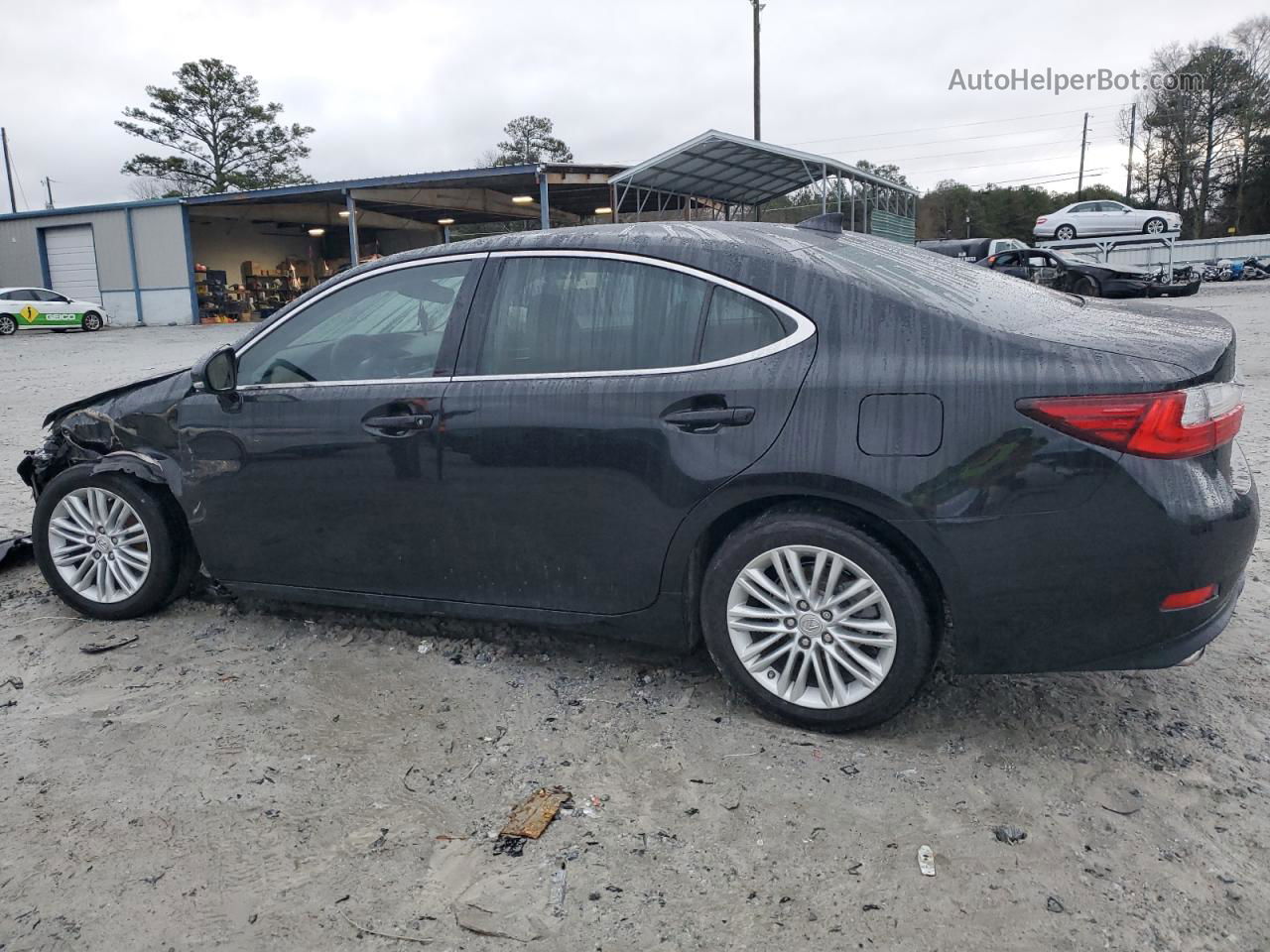 2018 Lexus Es 350 Black vin: 58ABK1GG8JU087513